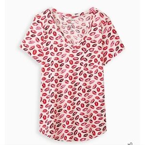 🆕️💋 2X POCKET TEE - HERITAGE SUB MULTI LIPS WHITE💋